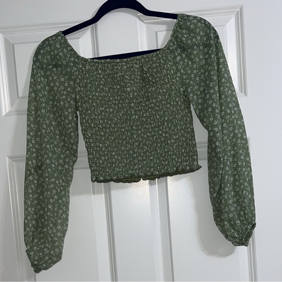 Windsor green floral long sleeve top - Picture 4 of 4